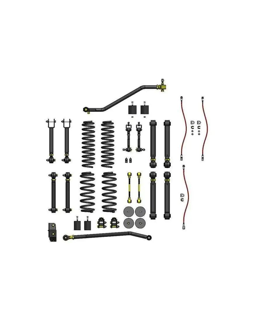 Zestaw zawieszenia Clayton Off Road Overland+ Lift 4"