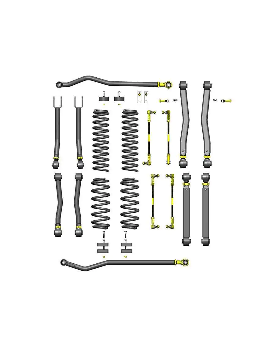 Zestaw zawieszenia Clayton Off Road Overland+ 392 Lift 2,5"