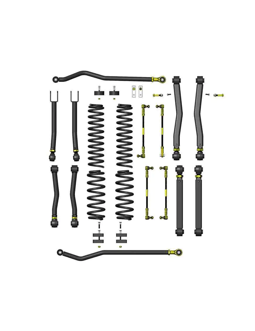 Zestaw zawieszenia Clayton Off Road Overland+ 392 Lift 3,5"