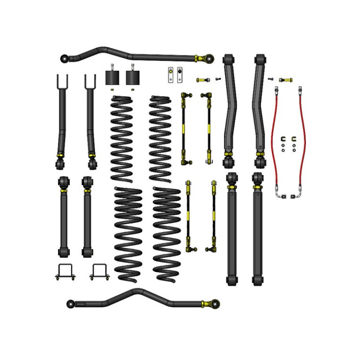 Zestaw zawieszenia Clayton Off Road Overland+ Diesel Lift 3,5"