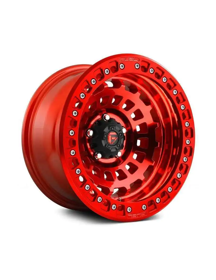 Felga aluminiowa D100 Zephyr Beadlock Candy Red Fuel