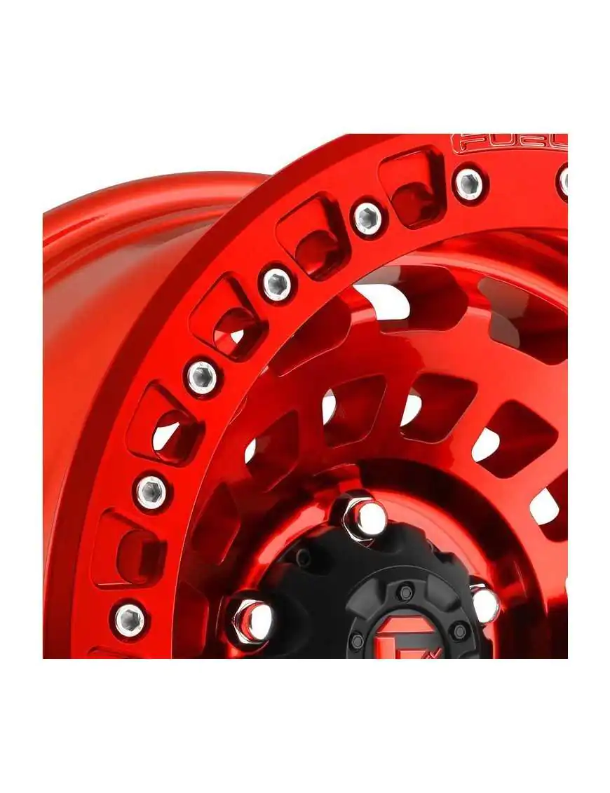 Felga aluminiowa D100 Zephyr Beadlock Candy Red Fuel