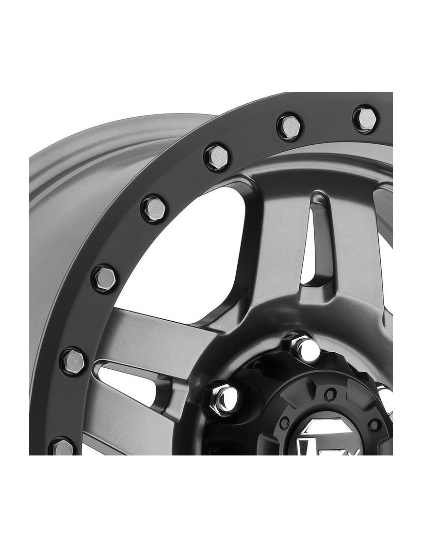 Felga aluminiowa D558 Anza Matte Gunmetal/Black Bead Ring Fuel