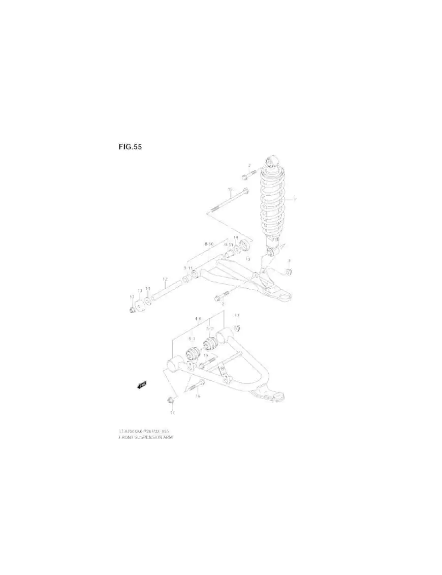 Front Shock Absorber KingQuad 52100-31G00-019