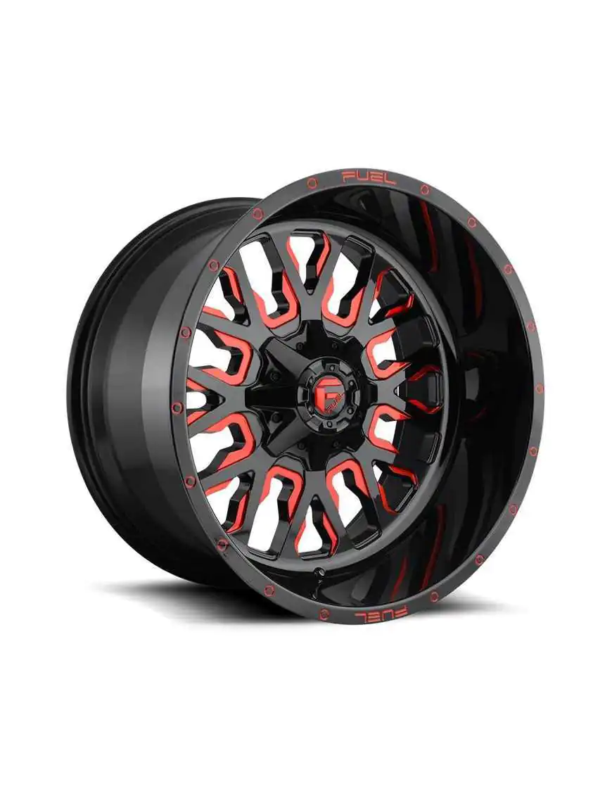 Felga aluminiowa D612 Stroke Gloss Black/Red Tinted Clear Fuel