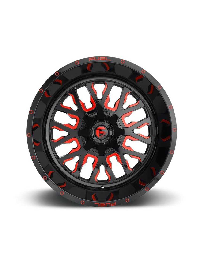 Felga aluminiowa D612 Stroke Gloss Black/Red Tinted Clear Fuel