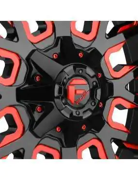 Felga aluminiowa D612 Stroke Gloss Black/Red Tinted Clear Fuel