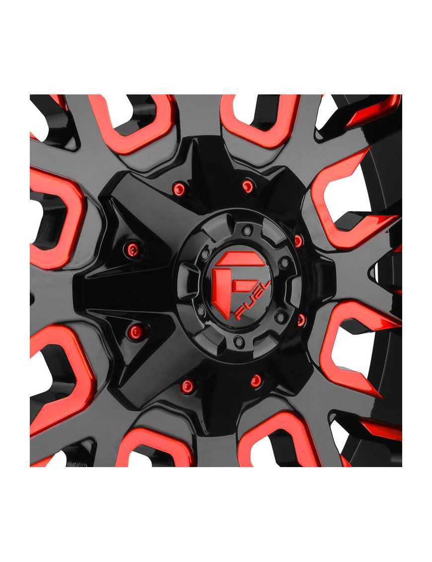 Felga aluminiowa D612 Stroke Gloss Black/Red Tinted Clear Fuel