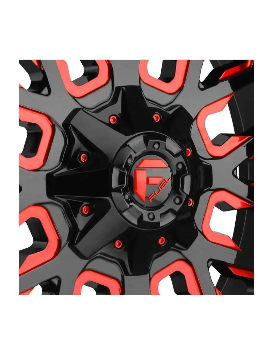 Felga aluminiowa D612 Stroke Gloss Black/Red Tinted Clear Fuel