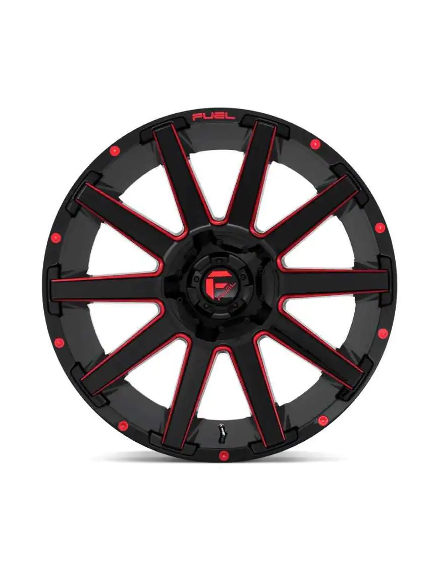 Felga aluminiowa D643 Contra Gloss Black RED Tinted Clear Fuel