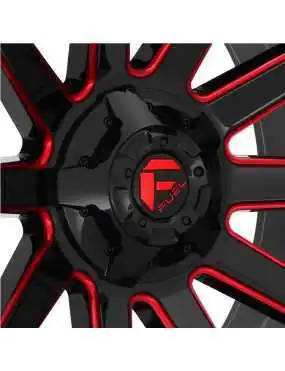 Felga aluminiowa D643 Contra Gloss Black/Red Tinted Clear Fuel