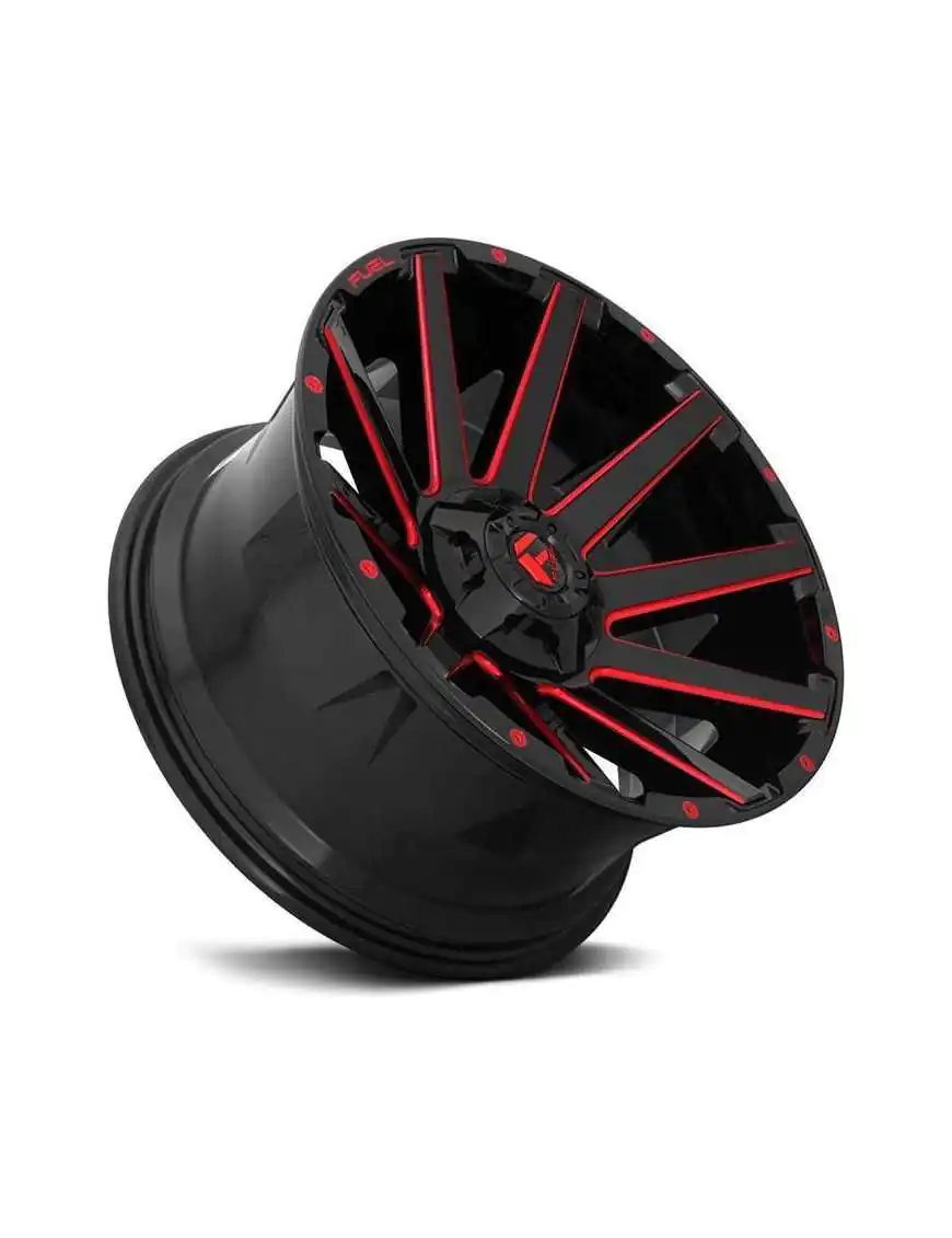 Felga aluminiowa D643 Contra Gloss Black/Candy Red Fuel