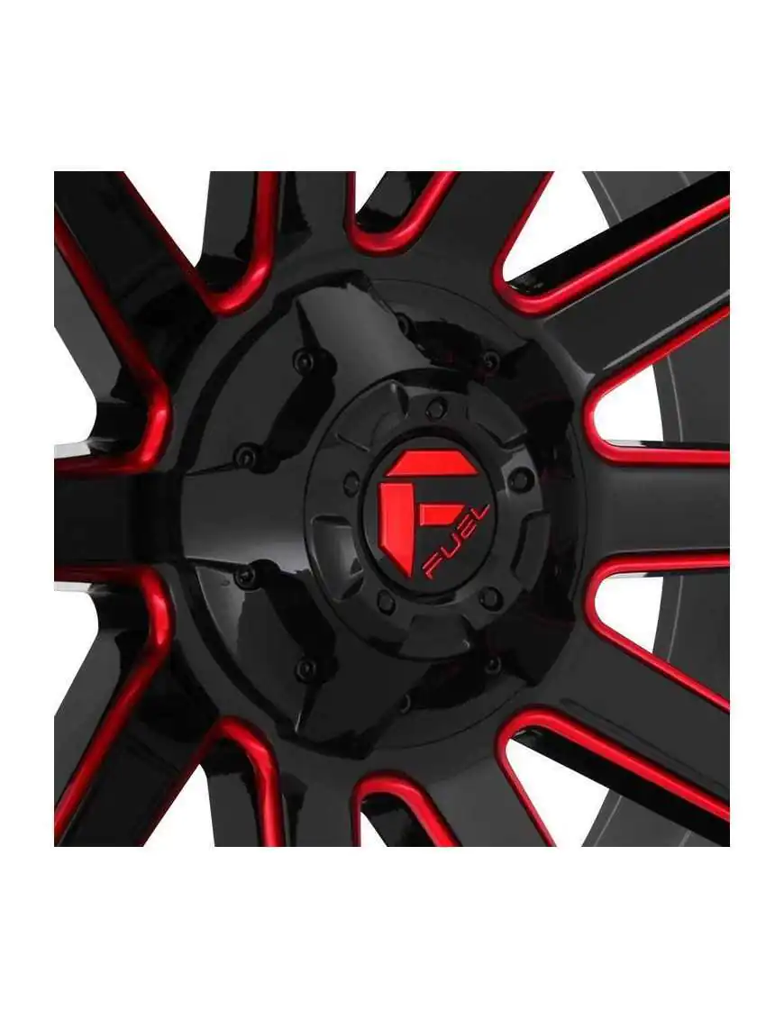 Felga aluminiowa D643 Contra Gloss Black/Candy Red Fuel