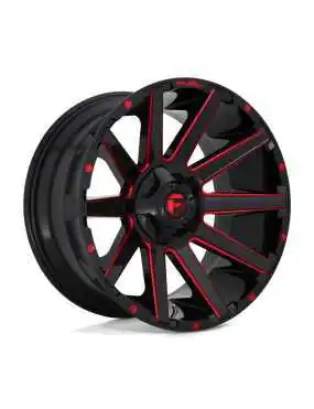 Felga aluminiowa D643 Contra Gloss Black RED Tinted Clear Fuel