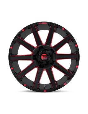 Felga aluminiowa D643 Contra Gloss Black RED Tinted Clear Fuel
