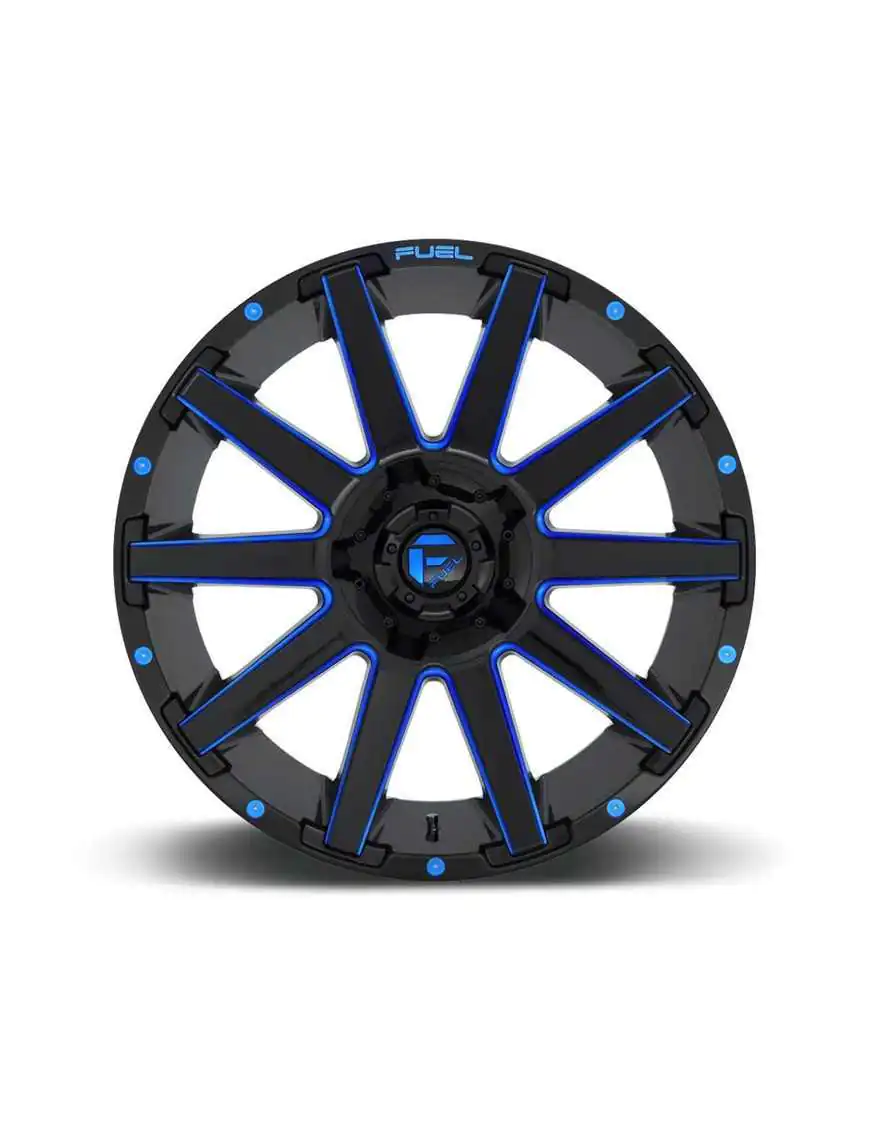 Felga aluminiowa D644 Contra Gloss Black/Blue Tinted Clear Fuel