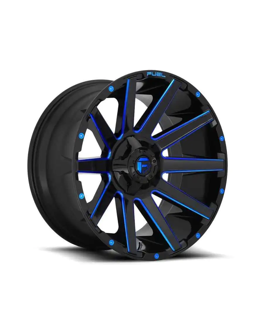 Felga aluminiowa D644 Contra Gloss Black/Blue Tinted Clear Fuel