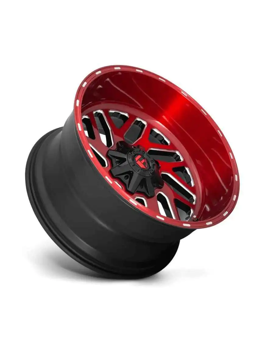 Felga aluminiowa D691 Triton Candy RED Milled Fuel