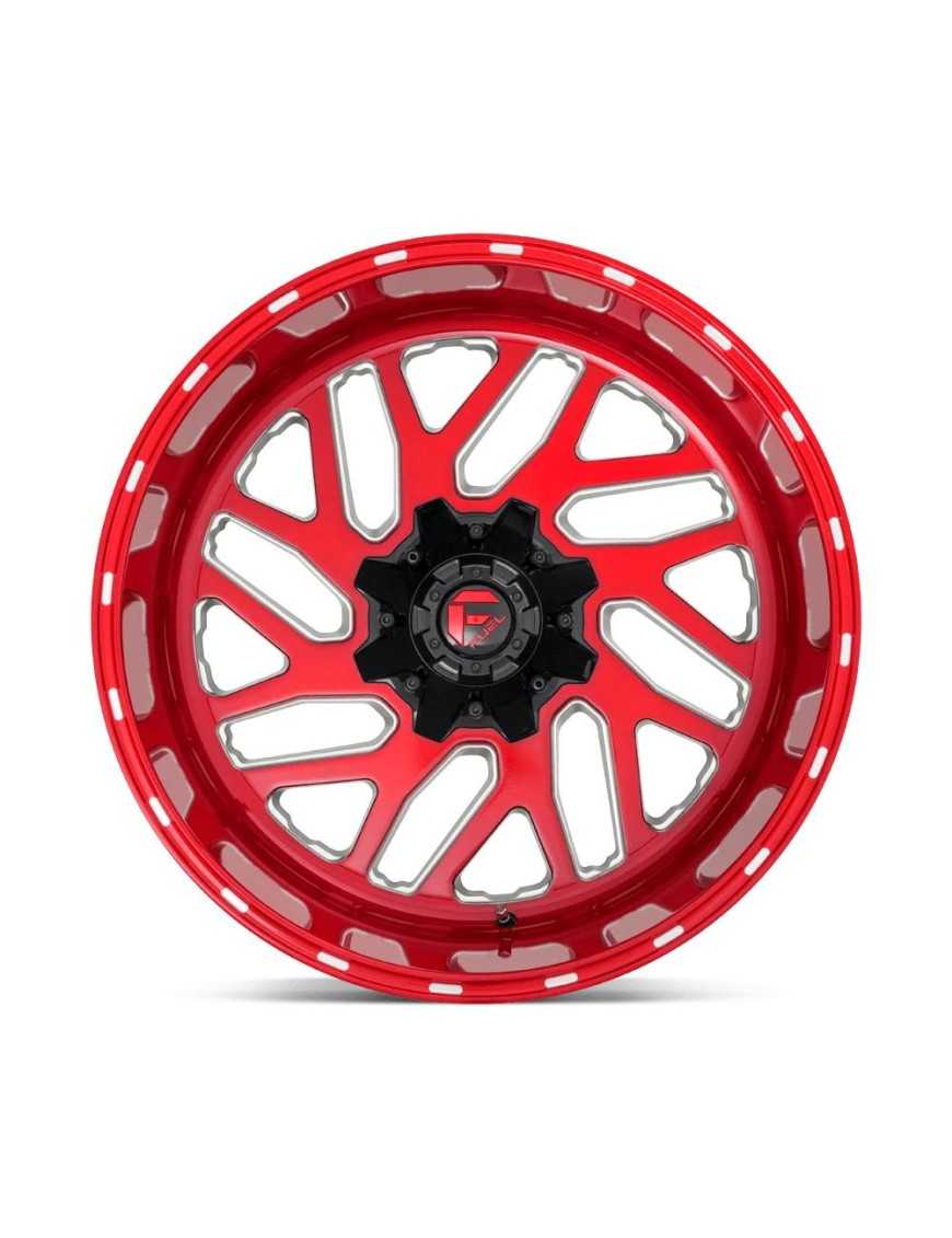 Felga aluminiowa D691 Triton Candy RED Milled Fuel