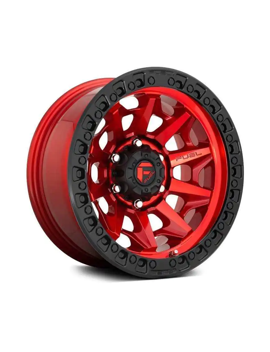 Felga aluminiowa D695 Covert Candy Red/Black Ring Fuel