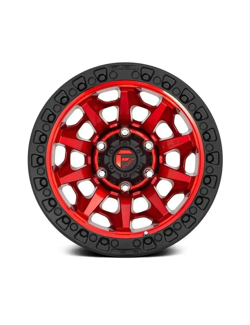 Felga aluminiowa D695 Covert Candy Red/Black Ring Fuel