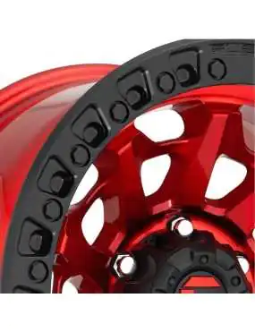 Felga aluminiowa D695 Covert Candy Red/Black Ring Fuel