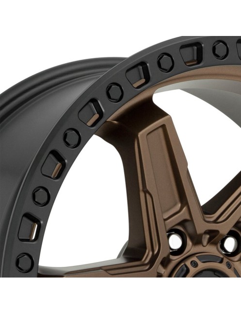 Felga aluminiowa D699 Kicker 6 Matte Bronze Black Bead Ring Fuel