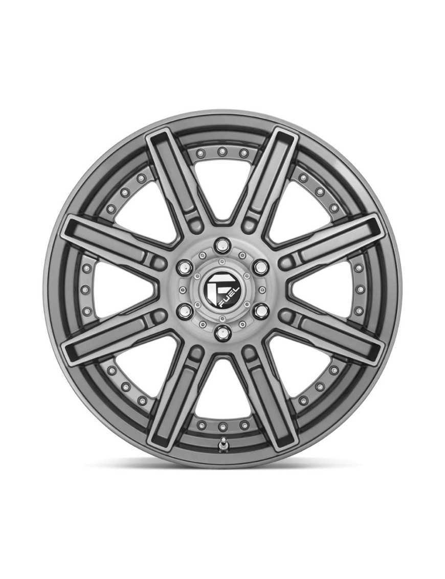 Felga aluminiowa D710 Rogue Platinum Brushed GUN Metal Tinted Clear Fuel