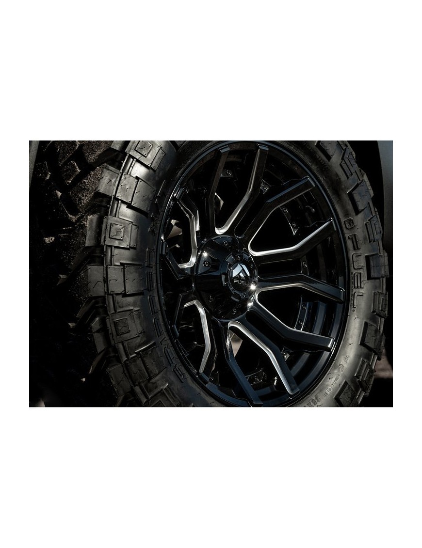 Felga aluminiowa D711 Rage Gloss Black Milled Fuel