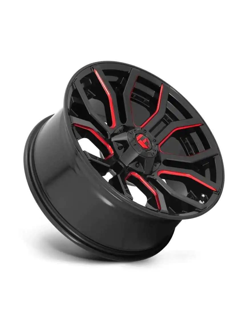 Felga aluminiowa D712 Rage Gloss Black RED Tinted Clear Fuel