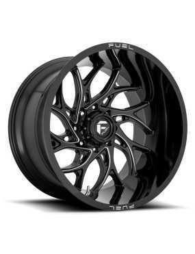 Felga aluminiowa D741 Runner Gloss Black Milled Fuel