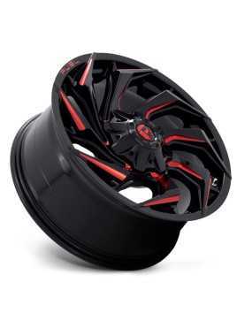 Felga aluminiowa D755 Reaction Gloss Black Milled W/ RED Tint Fuel