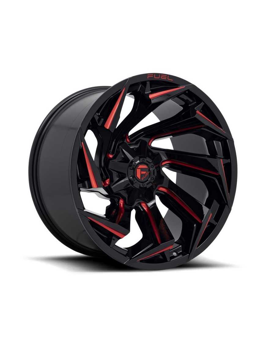 Felga aluminiowa D755 Reaction Gloss Black Milled W/ RED Tint Fuel