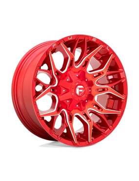 Felga aluminiowa D771 Twitch Candy RED Milled Fuel