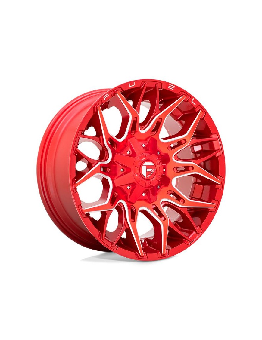 Felga aluminiowa D771 Twitch Candy RED Milled Fuel