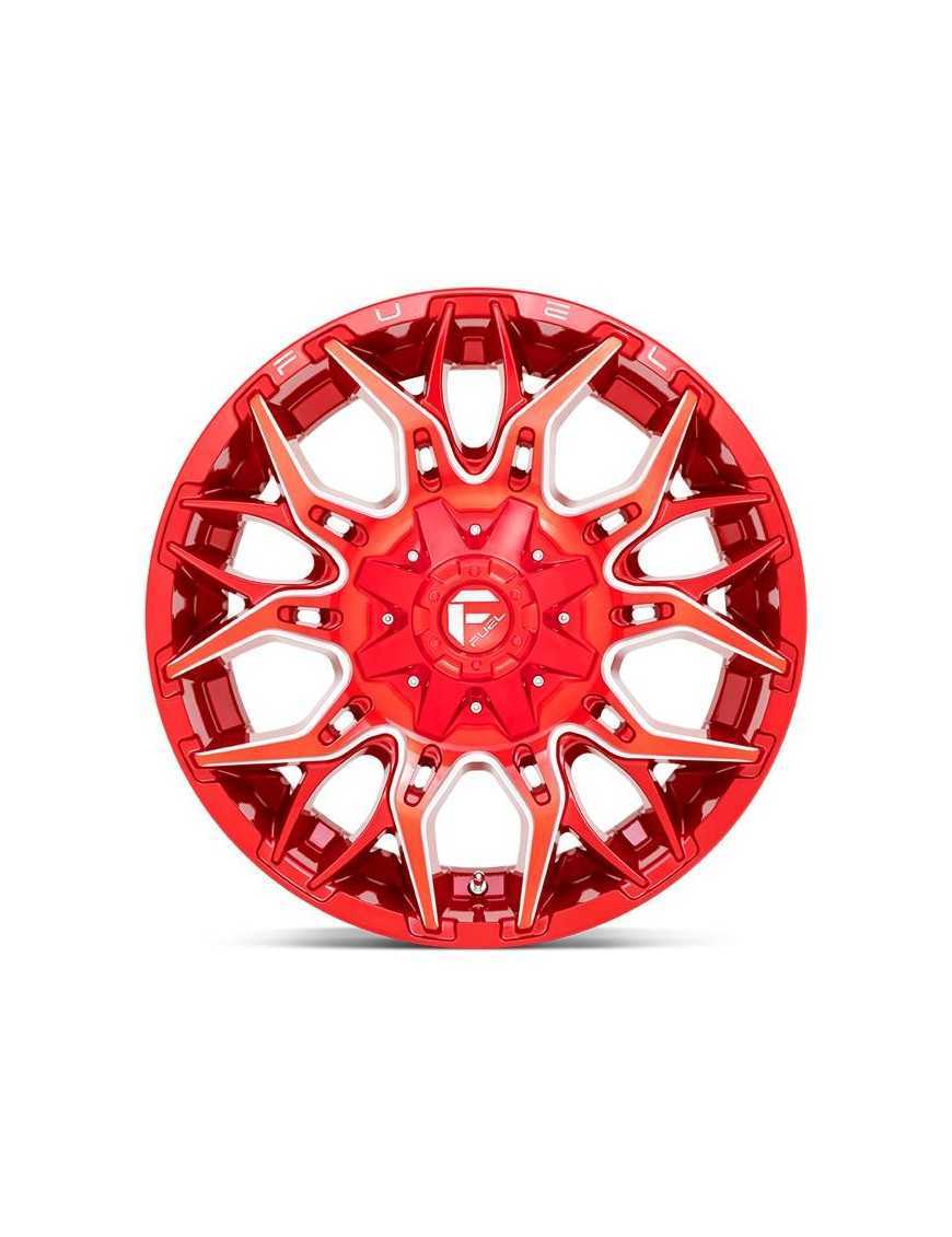 Felga aluminiowa D771 Twitch Candy RED Milled Fuel