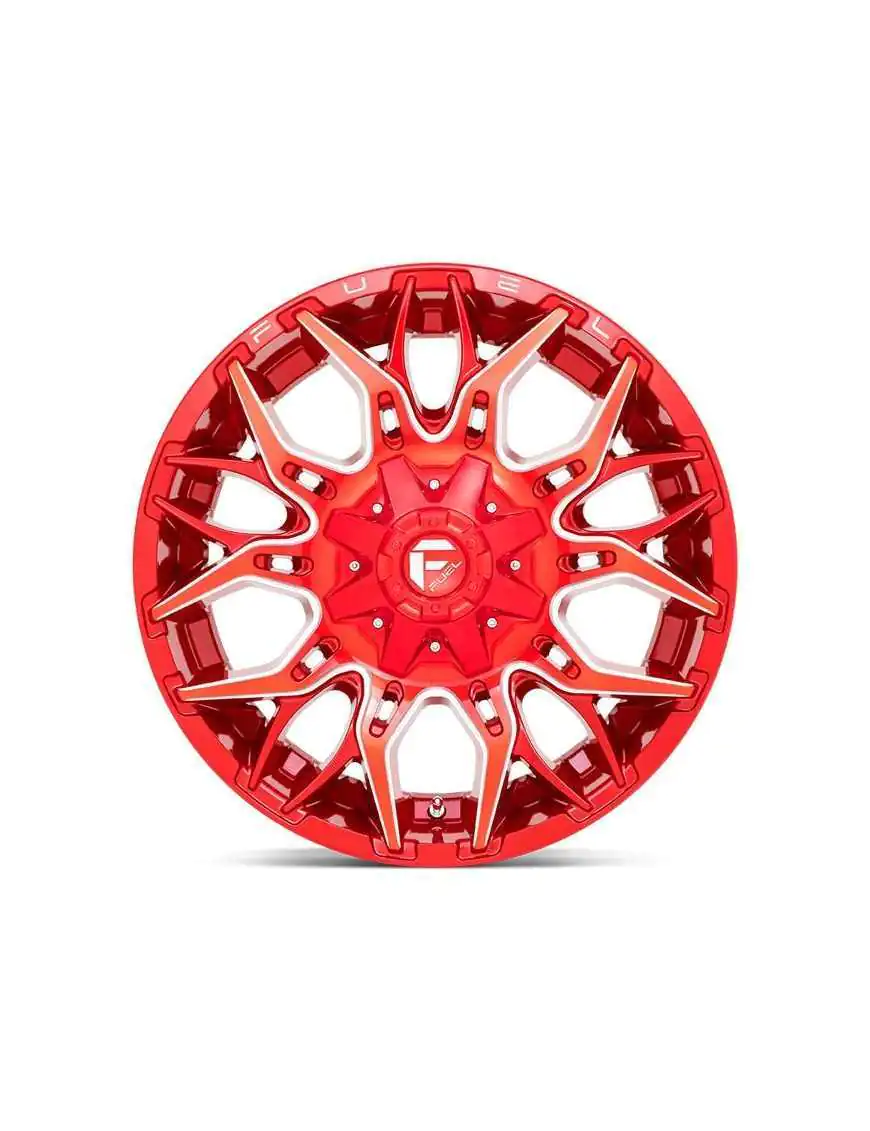 Felga aluminiowa D771 Twitch Candy RED Milled Fuel