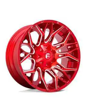 Felga aluminiowa D771 Twitch Candy RED Milled Fuel