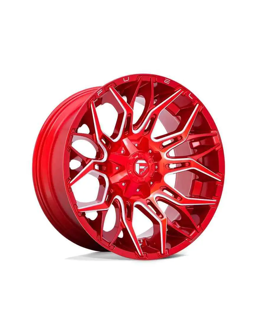 Felga aluminiowa D771 Twitch Candy RED Milled Fuel