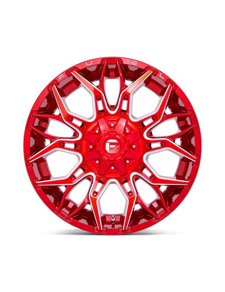 Felga aluminiowa D771 Twitch Candy RED Milled Fuel