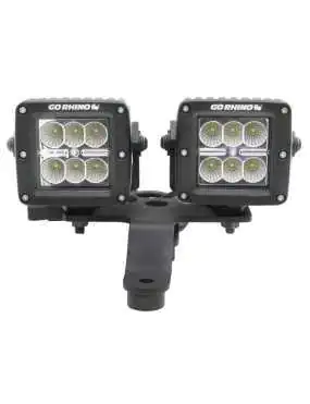 Mocowania lamp LED 3x3" pod szybą Dual Cube Go Rhino