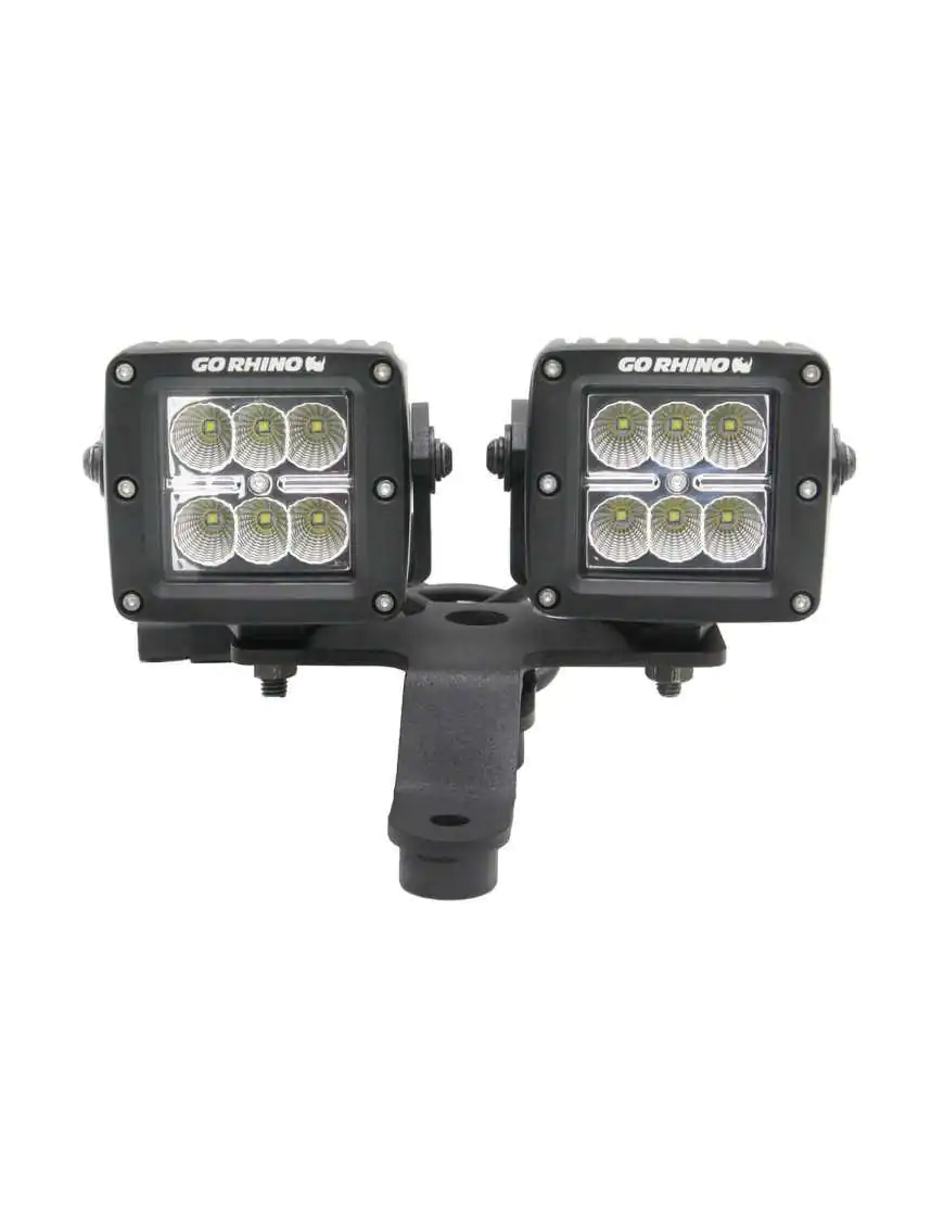 Mocowania lamp LED 3x3" pod szybą Dual Cube Go Rhino