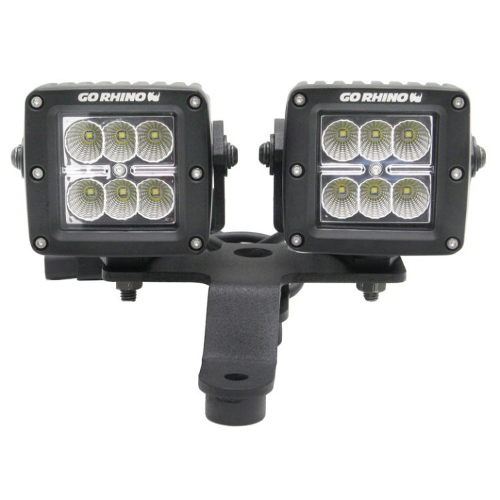 Mocowania lamp LED 3x3" pod szybą Dual Cube Go Rhino