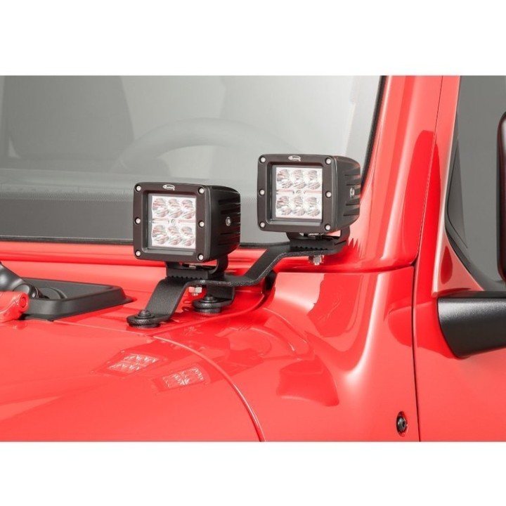 Mocowania lamp LED 3x3" pod szybą Dual Cube Go Rhino