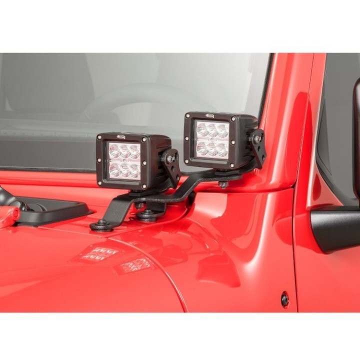Mocowania lamp LED 3x3" pod szybą Dual Cube Go Rhino
