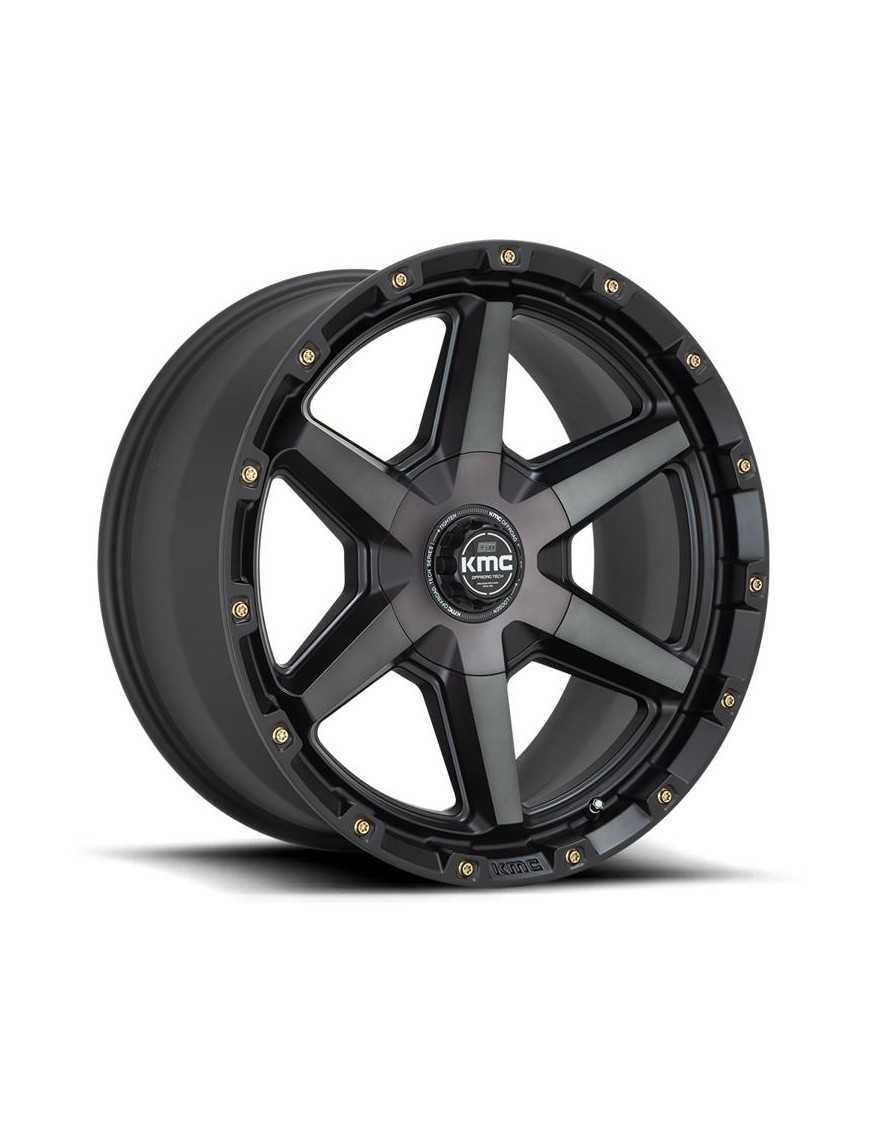 Felga aluminiowa KM101 Tempo Satin Black W/ Gray Tint KMC