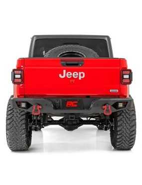 Zderzak stalowy tył z oświetleniem LED Rough Country Rock Crawler 