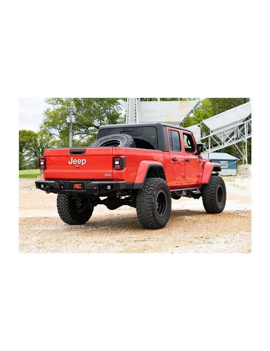 Zderzak stalowy tył z oświetleniem LED Rough Country Rock Crawler 