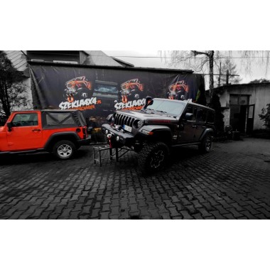 WRANGLER JLU JEEP - 2,5 LIFT NA METALCLOAK - ZDERZAK RIVAL WYCIĄGARKA WARN