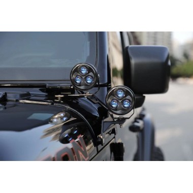 Lampy na słupek A i bull bar Jeep Wrangler JL — tabele Ref